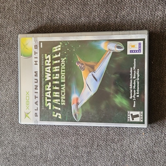 Star Wars: Starfighter Platinum Hits Microsoft Xbox Complete Manual Video game - Picture 1 of 3
